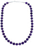 Sterling Silver And Amethyst Southwestern Bead Necklace BX120550